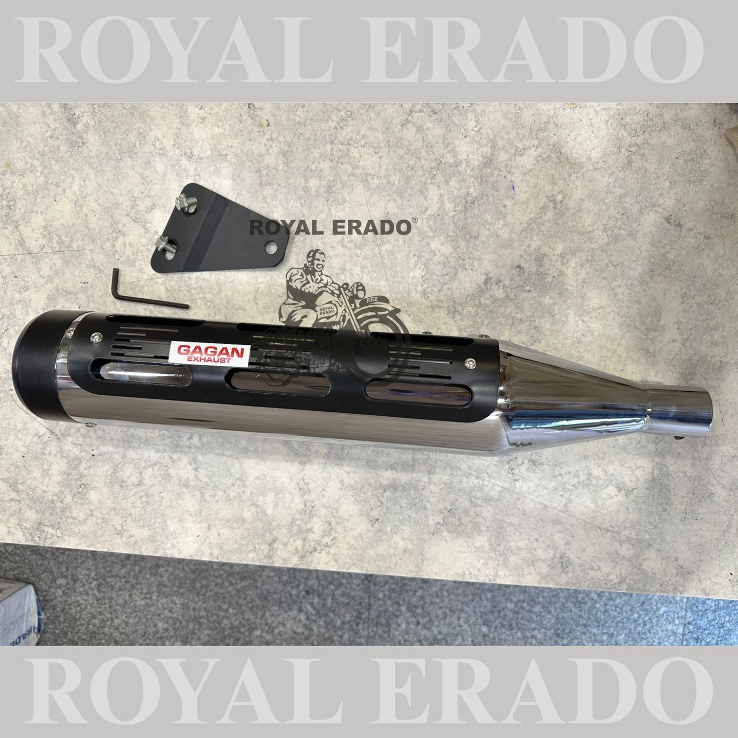 Royal Enfield meteor 350cc Exploder xploder exhaust silencer with D.B killer to increase or decrease the sound