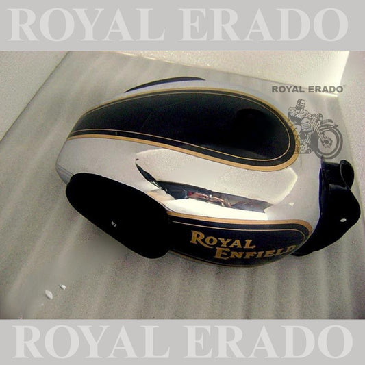Royal Enfield tank chrome with paint with knee pad for Classic Electra or Standard