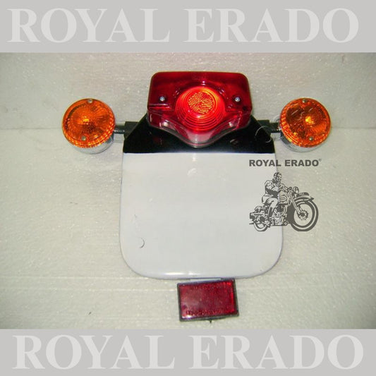 Royal Enfield Standard tail light assembly with number plate tail light and indicator