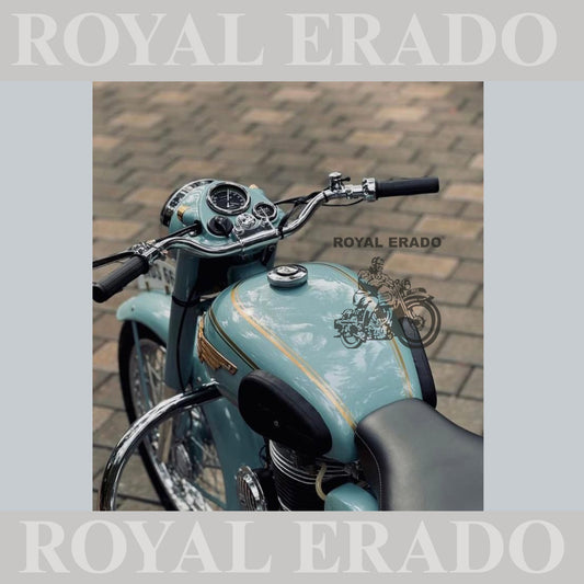 Royal Enfield vintage g2 style old model style blue tank for Classic Electra Standard
