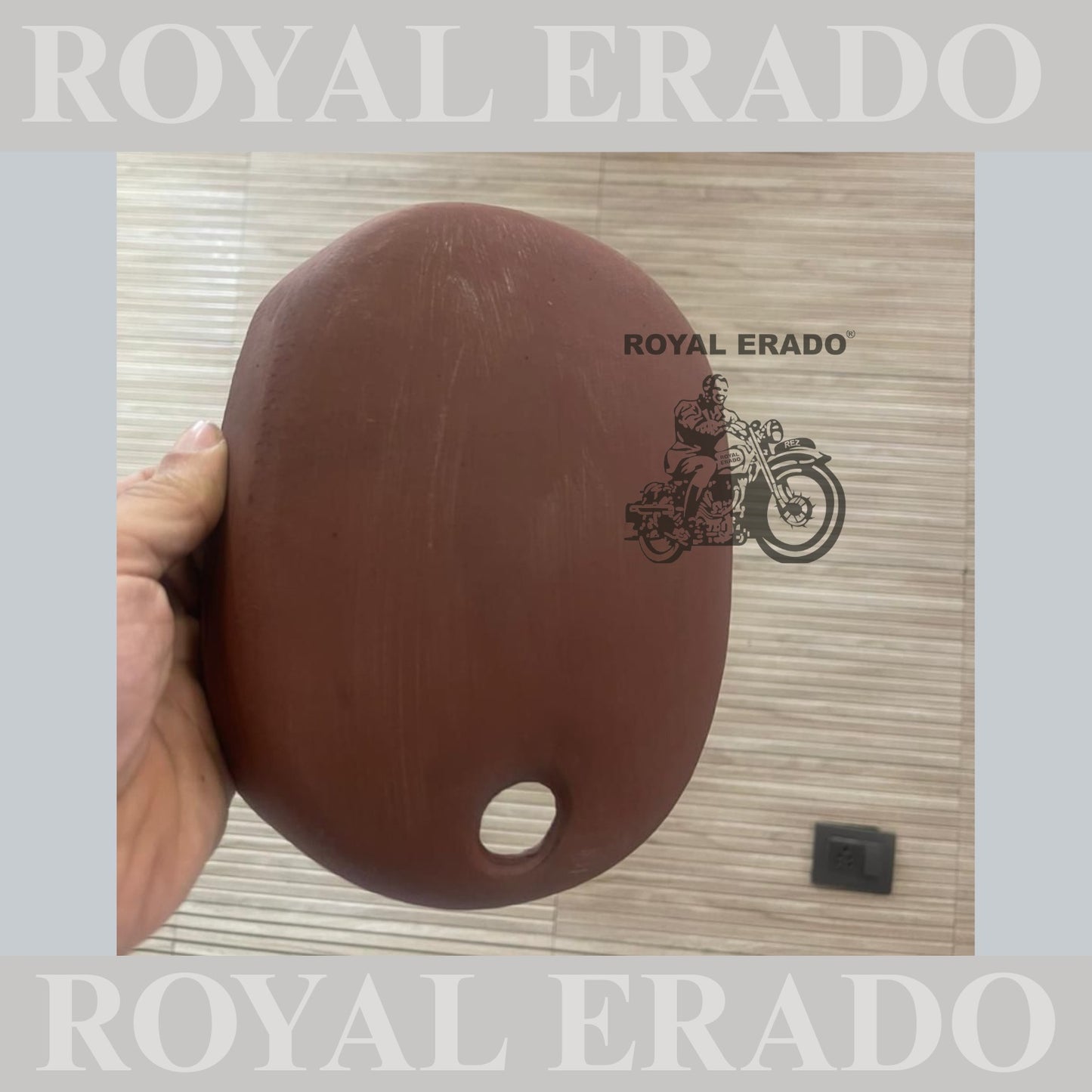 Oval cover for battery box for royal Enfield Classic Electra and Standard