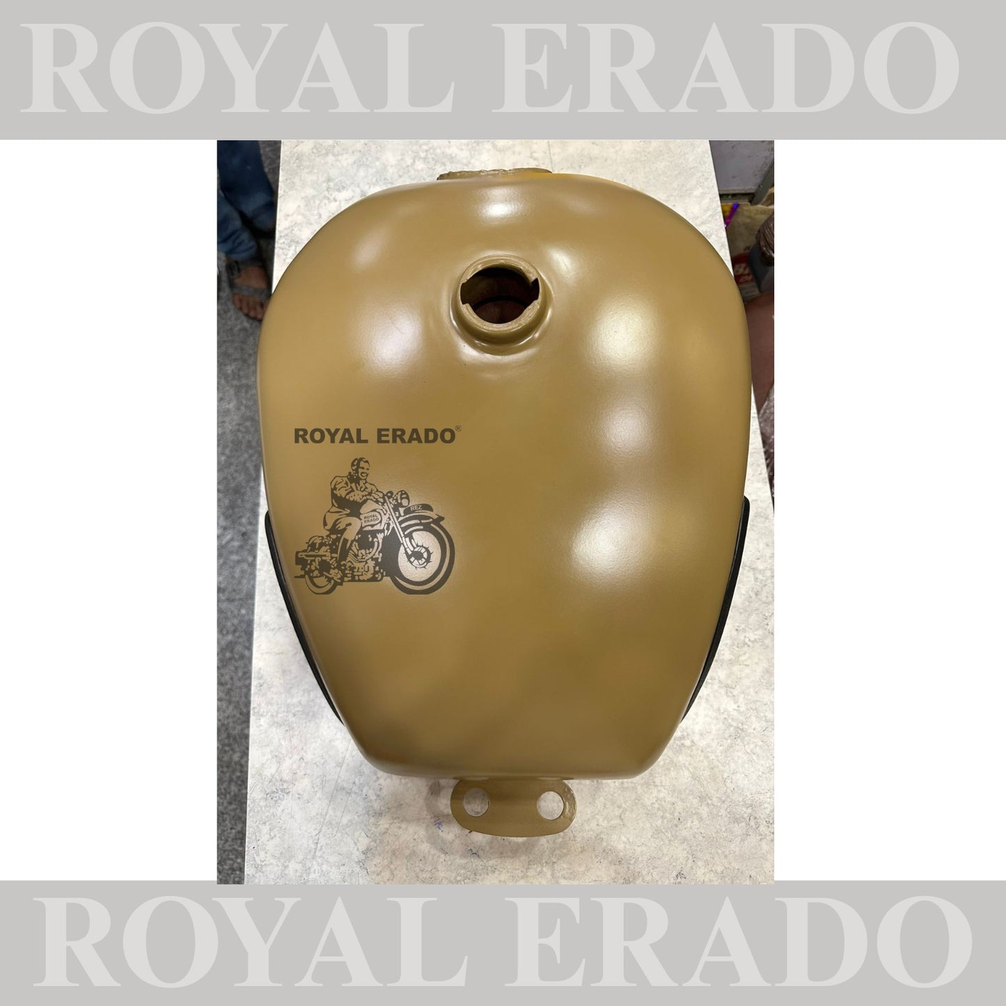 Royal Enfield desert storm Classic 500cc tank with reserve option fuel injector