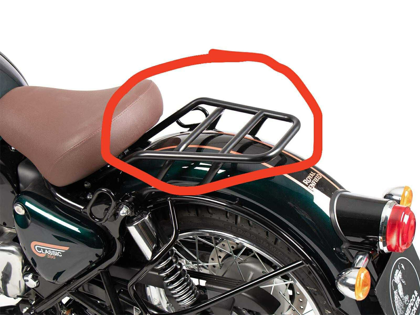 Royal Enfield Reborn Classic rear pillion  seat carrier luggage rack