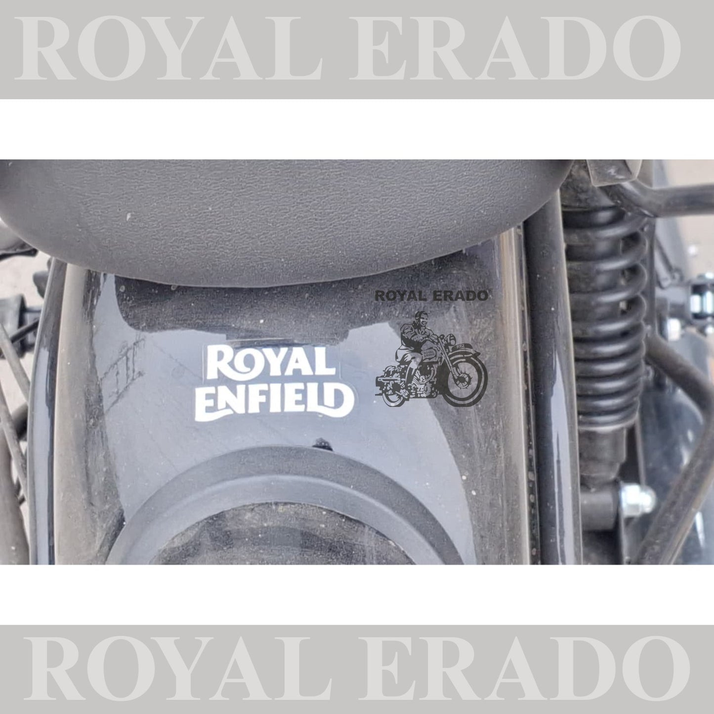 Royal Enfield rear mudguard sticker for Reborn Classic Electra Standard Battalion and vintage Royal Enfield 1962 g2 model