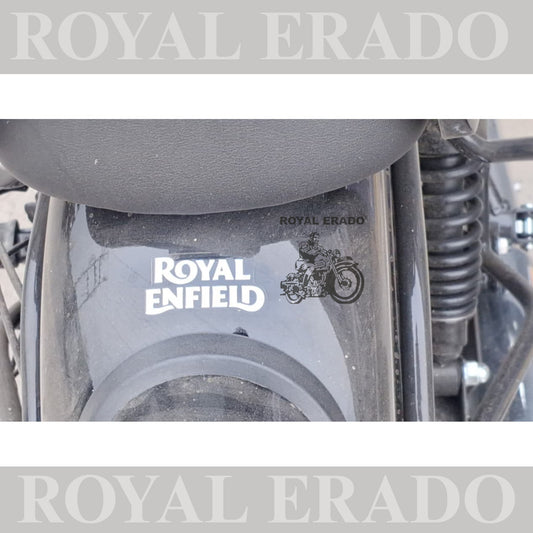 Royal Enfield rear mudguard sticker for Reborn Classic Electra Standard Battalion and vintage Royal Enfield 1962 g2 model