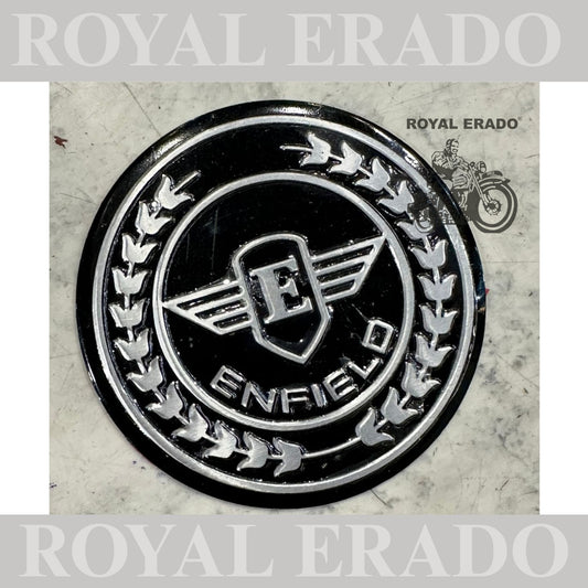 Royal Enfield chrome silver sticker for tool box , air filter box , battery cover sticker 2 peace's for Reborn Classic Electra Standard Battalion and vintage 1962 g2 model Royal Enfield