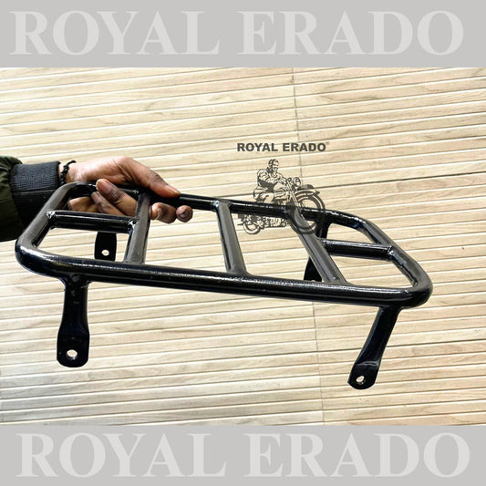 Royal Enfield vintage g2 old 1962 model rear pillion seat luggage carrier