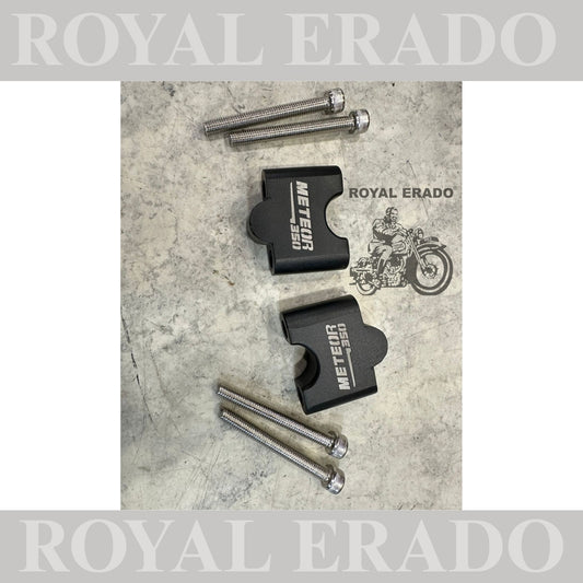 Royal Enfield Meteor 350 handle bar risers in black