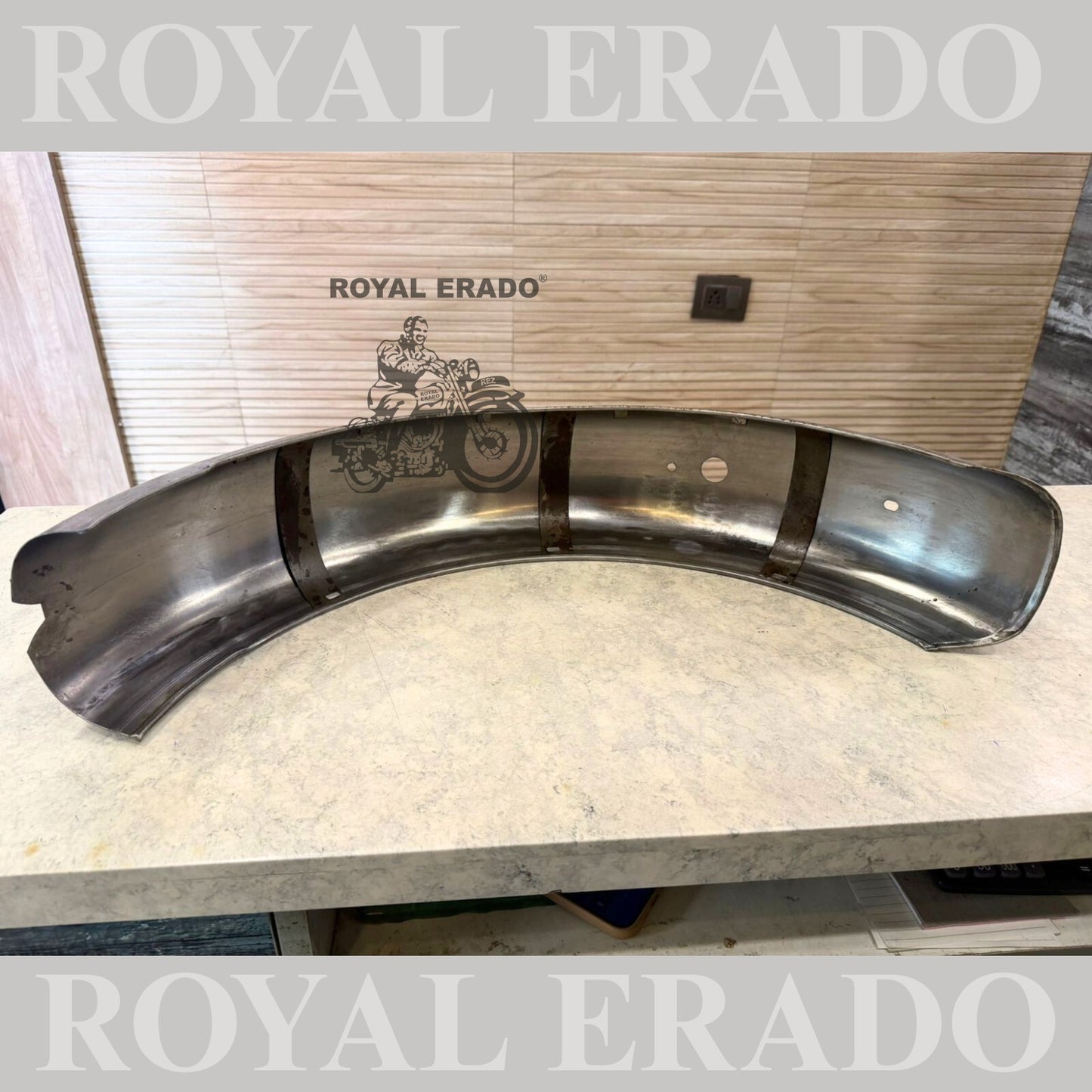 Royal Enfield Classic Rear mudguard for bs-3 bs-4 and bs-6 models without paint raw ( can get painted also in black or any other color )