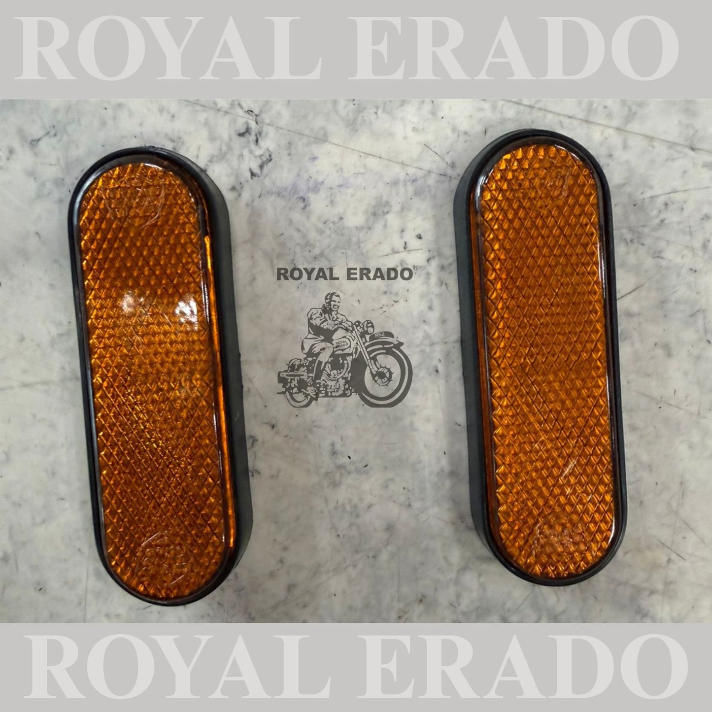 Royal Enfield vintage style 1962 old g2 model , Classic Electra Standard shocker fork reflectors with 3M tape