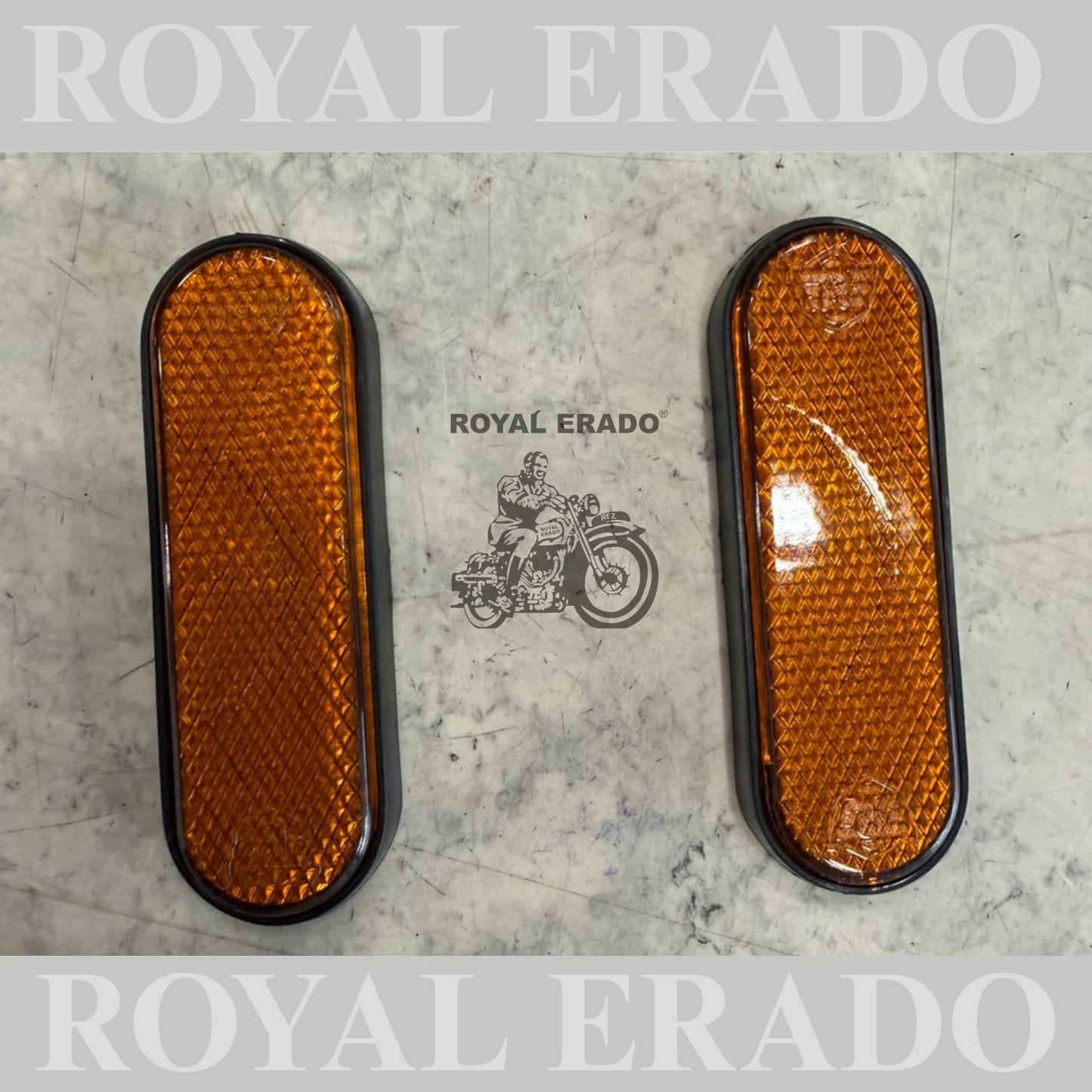 Royal Enfield vintage style 1962 old g2 model , Classic Electra Standard shocker fork reflectors with 3M tape