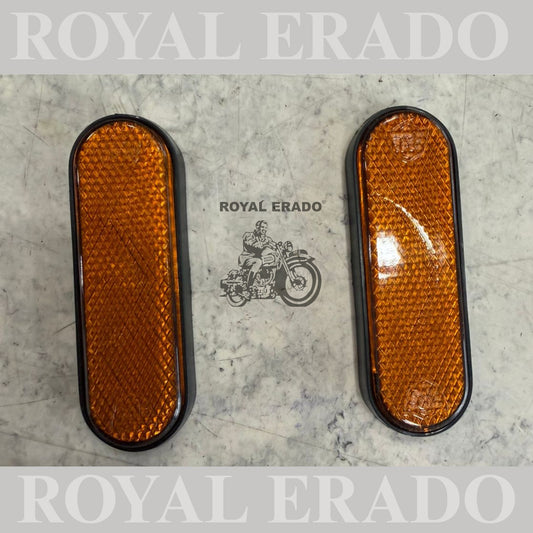 Royal Enfield vintage style 1962 old g2 model , Classic Electra Standard shocker fork reflectors with 3M tape