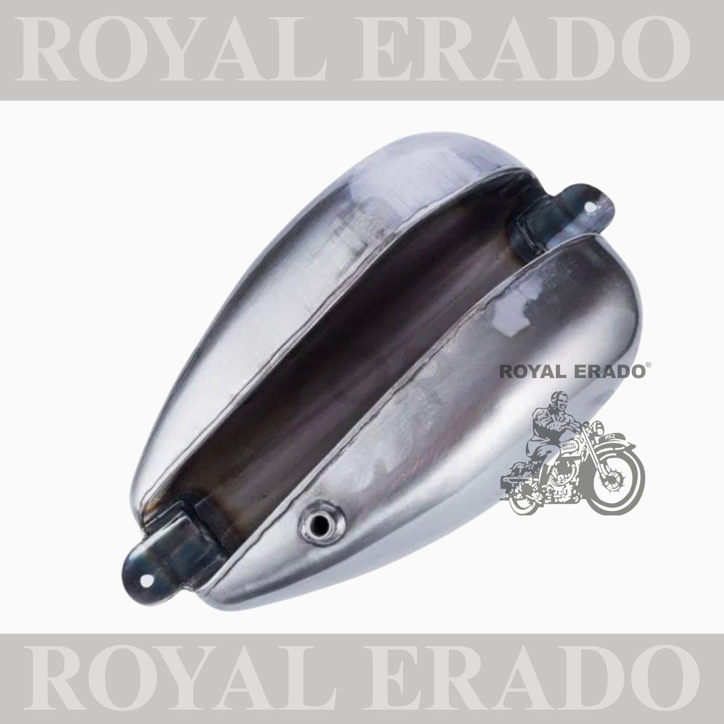 Royal Enfield Classic Electra Standard round oval shape tank for chopper bobber in raw without paint