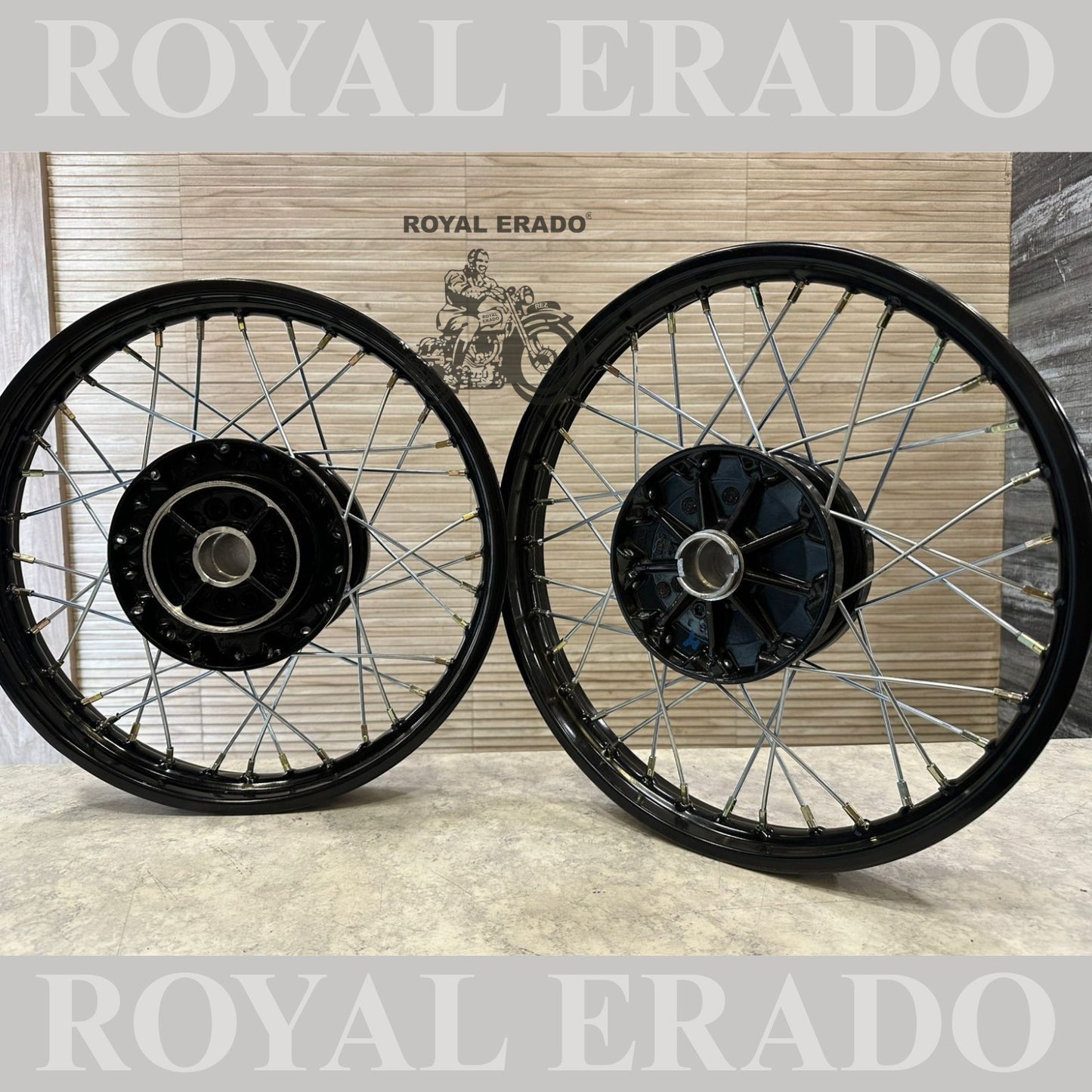 Royal Enfield Interceptor 650 and continental gt 650 spoke wheel in 17”&nbsp; Can be customized to any size.