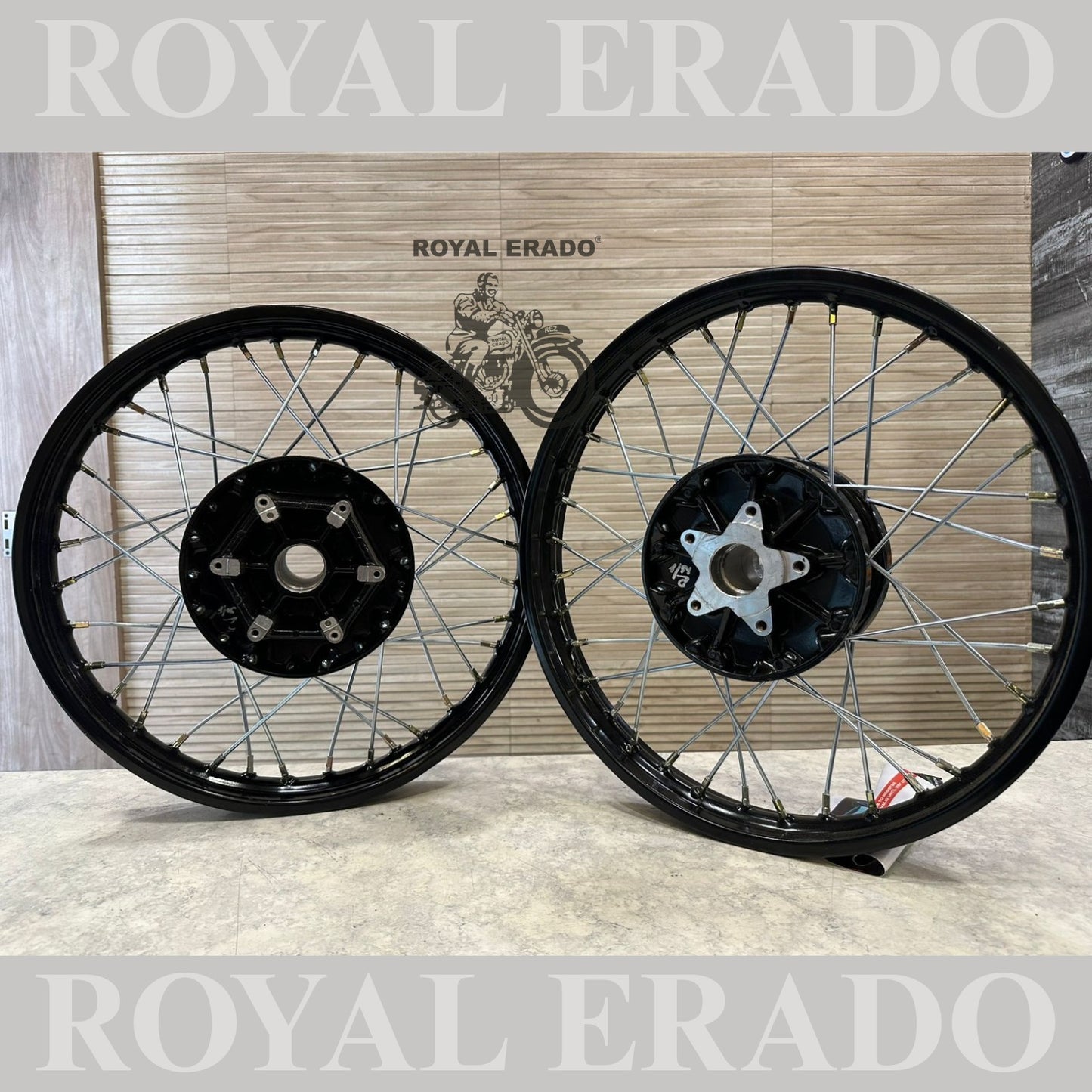 Royal Enfield Interceptor 650 and continental gt 650 spoke wheel in 17”&nbsp; Can be customized to any size.