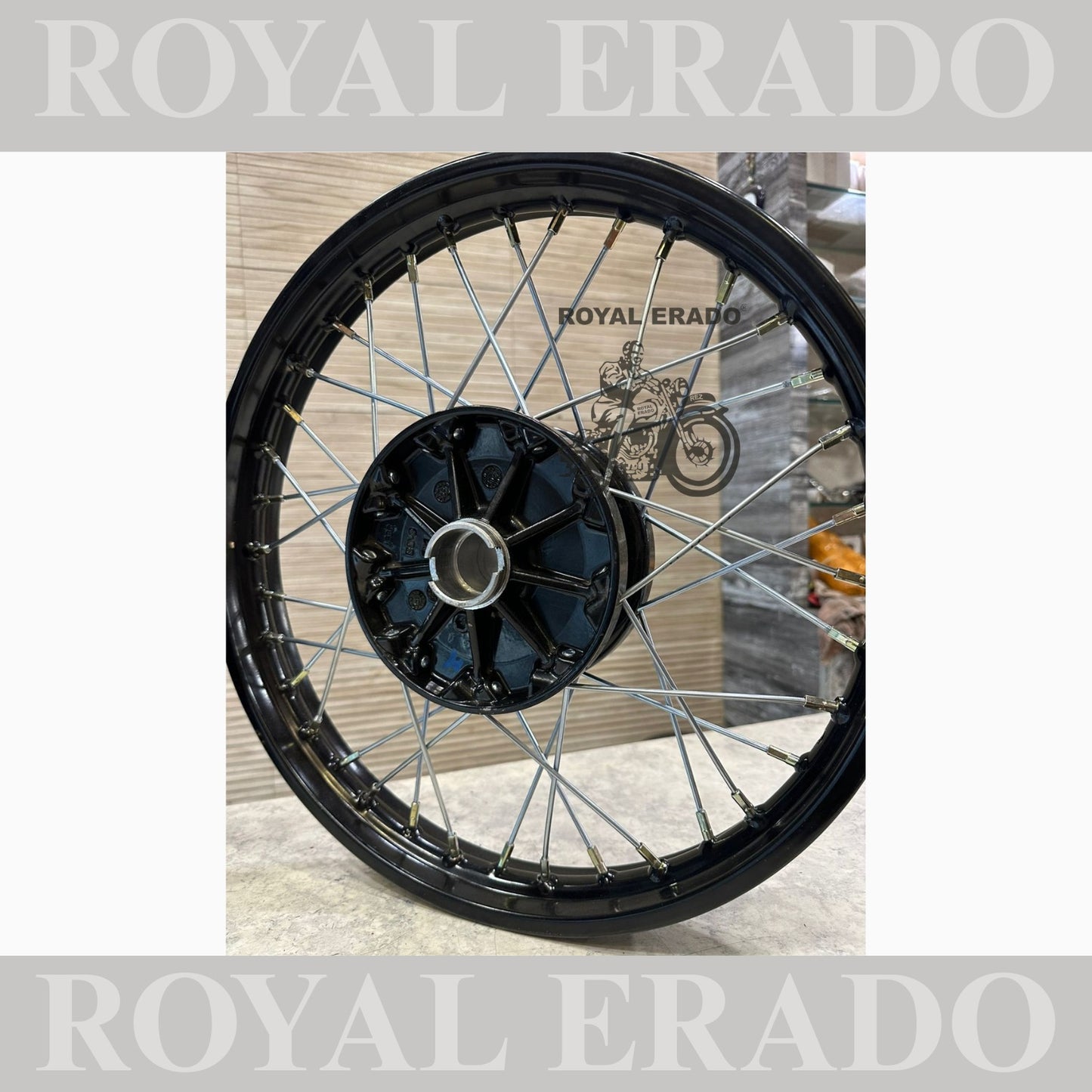 Royal Enfield Interceptor 650 and continental gt 650 spoke wheel in 17”&nbsp; Can be customized to any size.