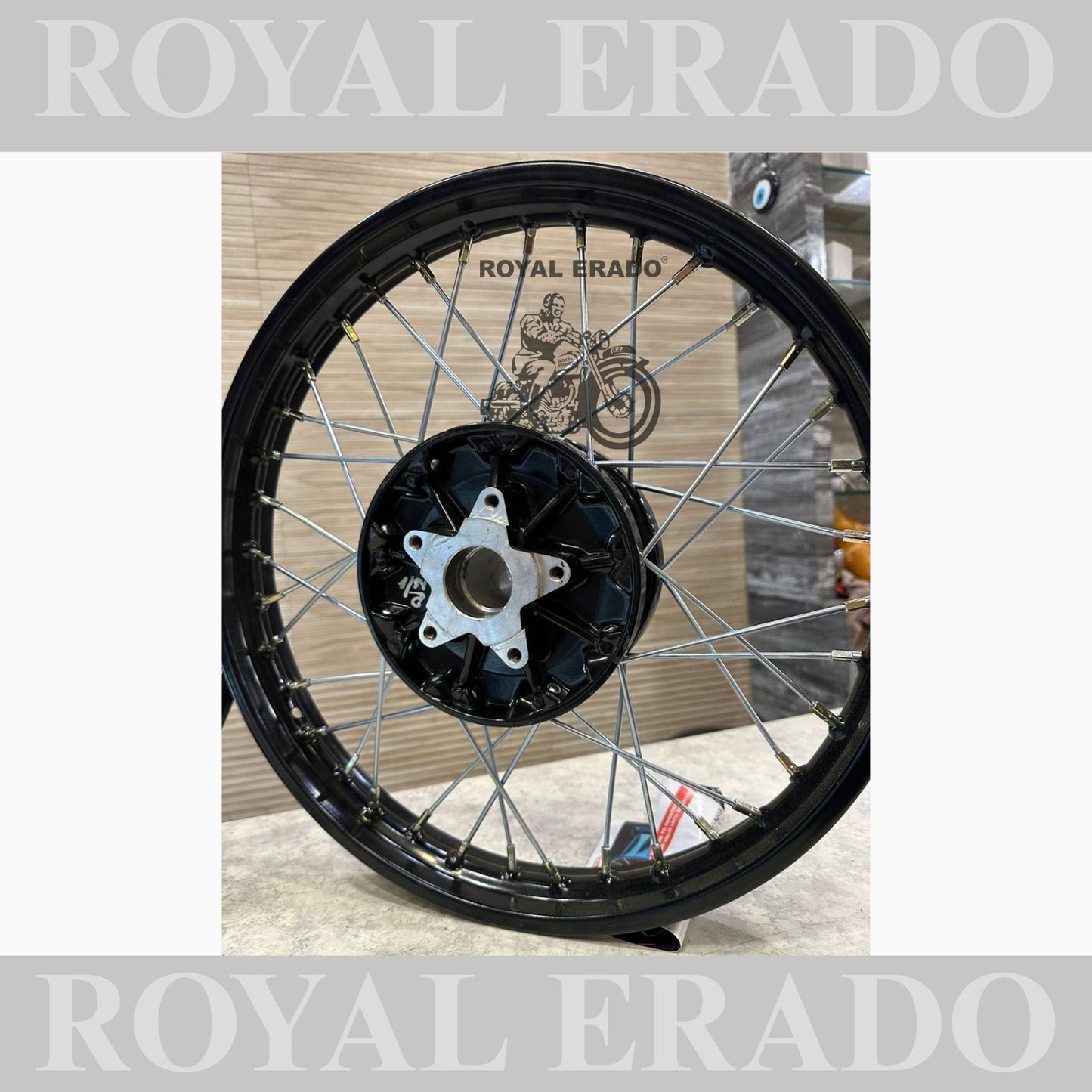 Royal Enfield Interceptor 650 and continental gt 650 spoke wheel in 17”&nbsp; Can be customized to any size.