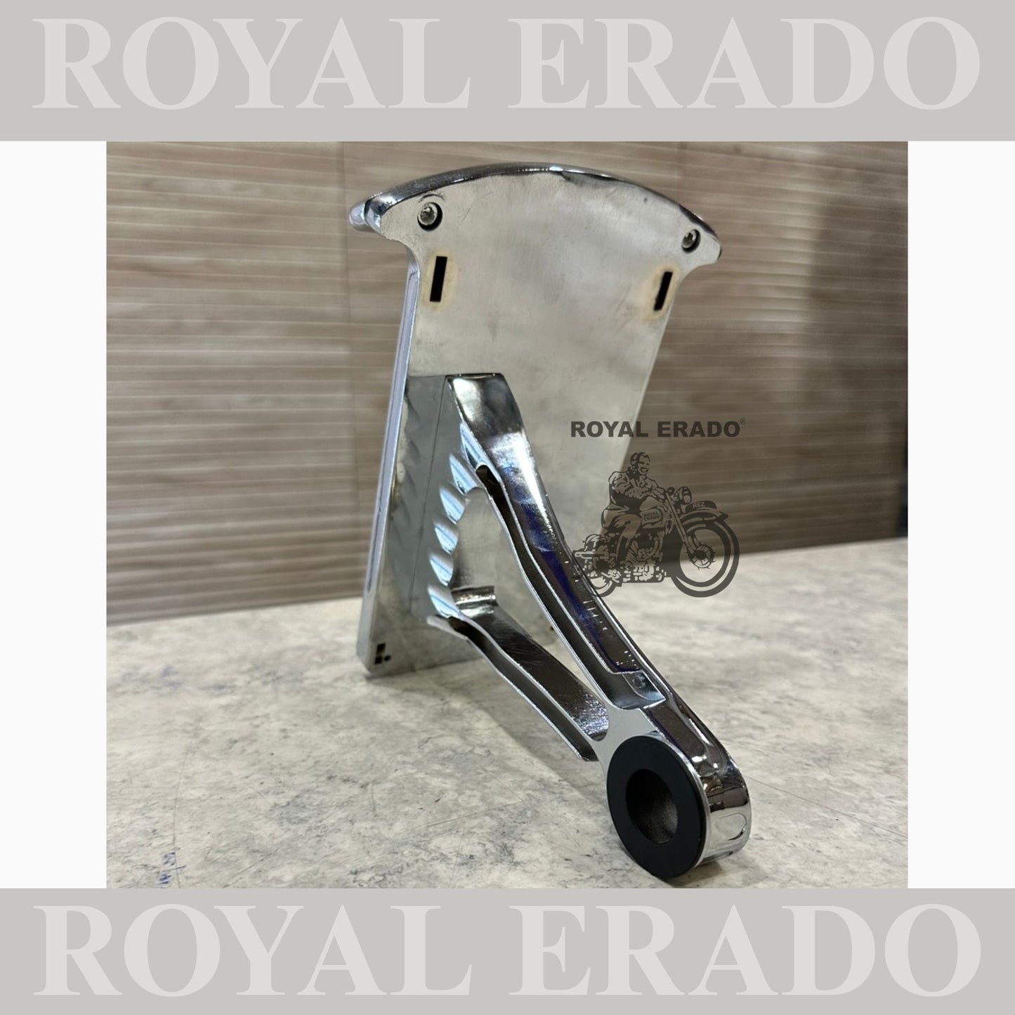 Royal Enfield Harley Davidson side shocker number plate in chrome with tail light for Reborn Classic Electra Standard Battalion Hunter Supper Meteor.