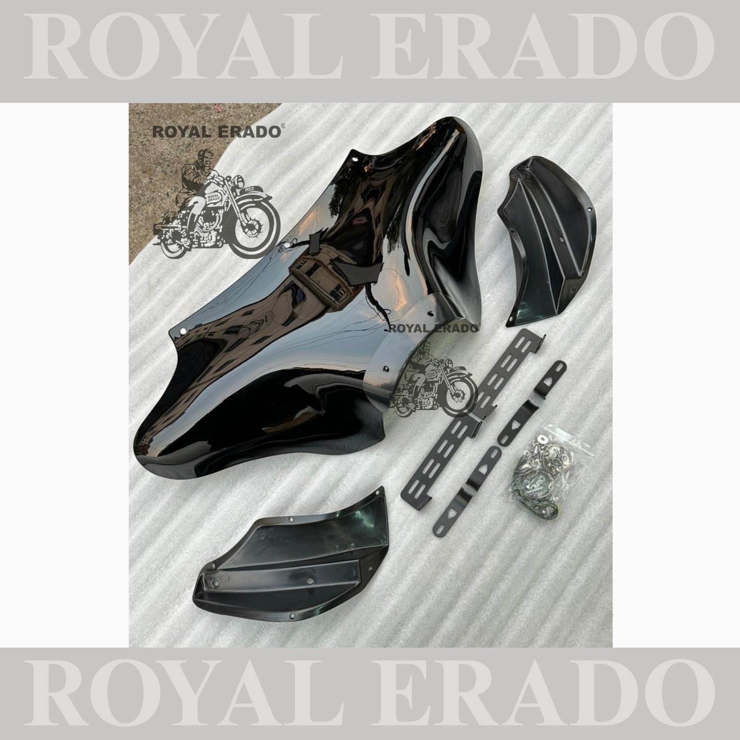 Universal Harley Davidson windshield windscreen for Supper Meteor 650 and Harley fat bob