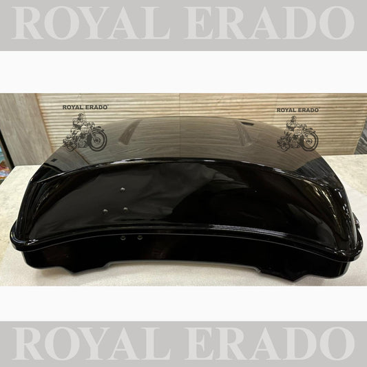Harley Davidson style top box for all bikes Royal Enfield Super Meteor 650 fab bob and other cruiser bikes