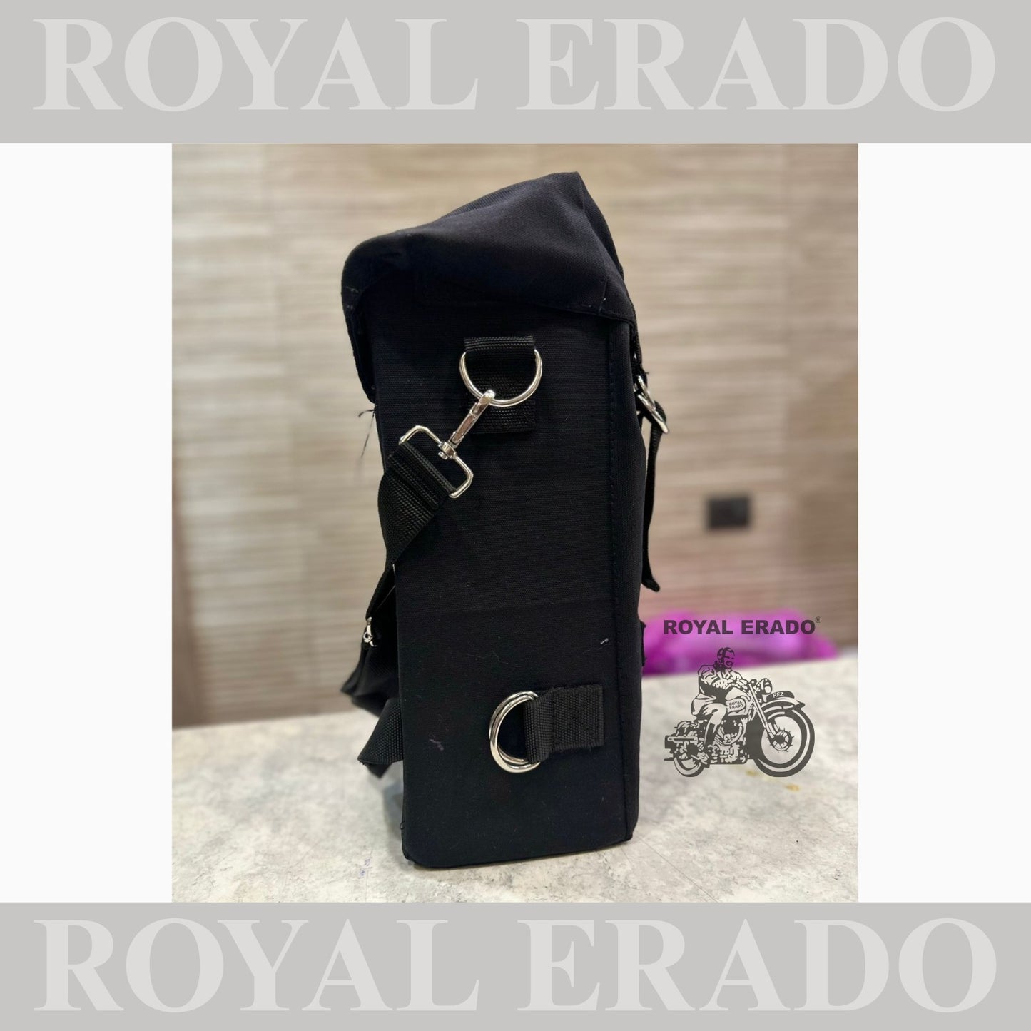 Royal Enfield side saddle stays canvas bag one peace