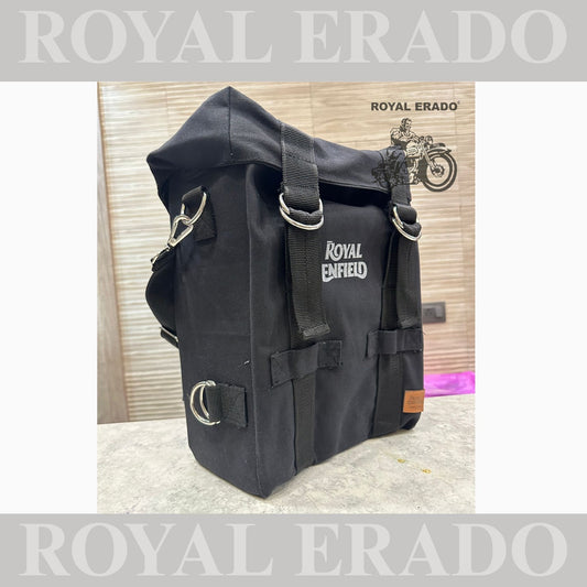 Royal Enfield side saddle stays canvas bag one peace