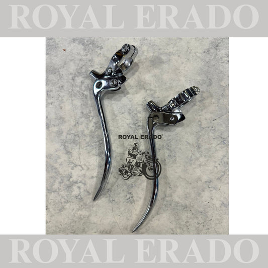 Brass chromed vintage style 1962 model g2 Standard universal clutch break lever for 7/8" handle bar Royal Enfield bsa etc ( fit to non- disc bike )