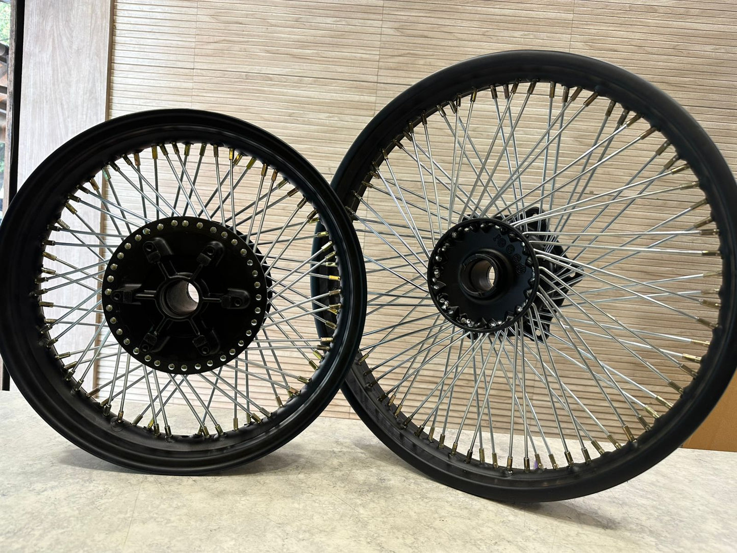 Royal Enfield 80 spoke wheel rim for Classic Electra and Standard with front 19” and rear 15” wheel for broad tyre