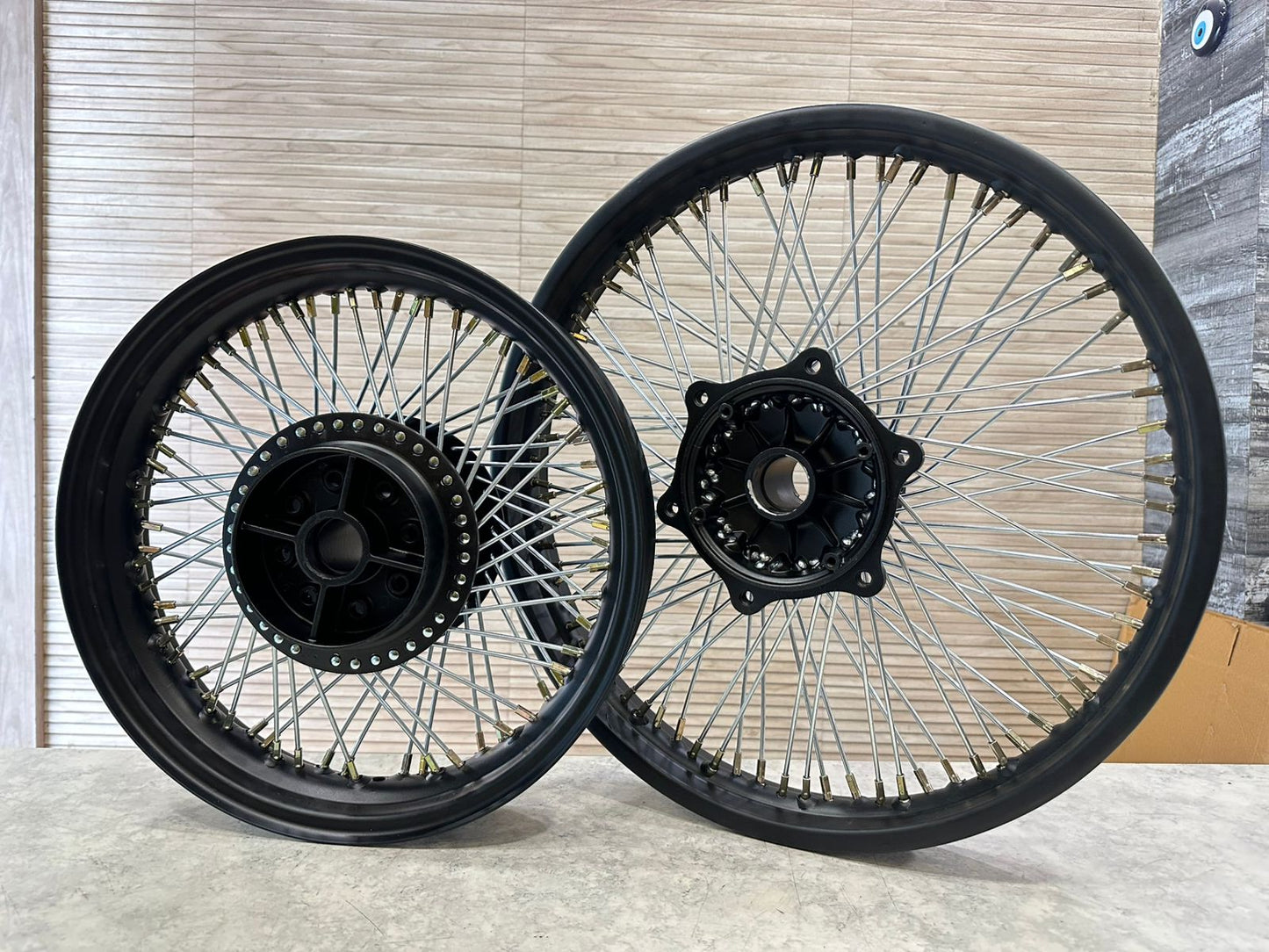 Royal Enfield 80 spoke wheel rim for Classic Electra and Standard with front 19” and rear 15” wheel for broad tyre