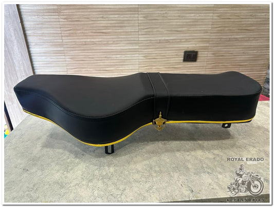 Royal enfield vintage g2 1962 old modell bullet classic electra standard  seat with brass buckle