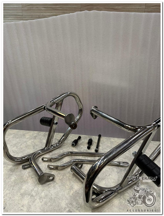 Stainless steel leg guard crash guard with sliders for gt 650 and continental 650