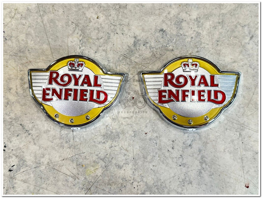 Royal enfield interceptor 650 continental gt 650  reborn classic electra standard battalion tank monogram sticker with 3m tape on back