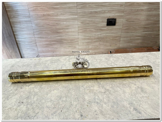 Royal Enfield Vintage G2 1962 Old Model Bullet 350 Standard Electra Classic Crash Guard Leg Guard in Pure Brass Golden