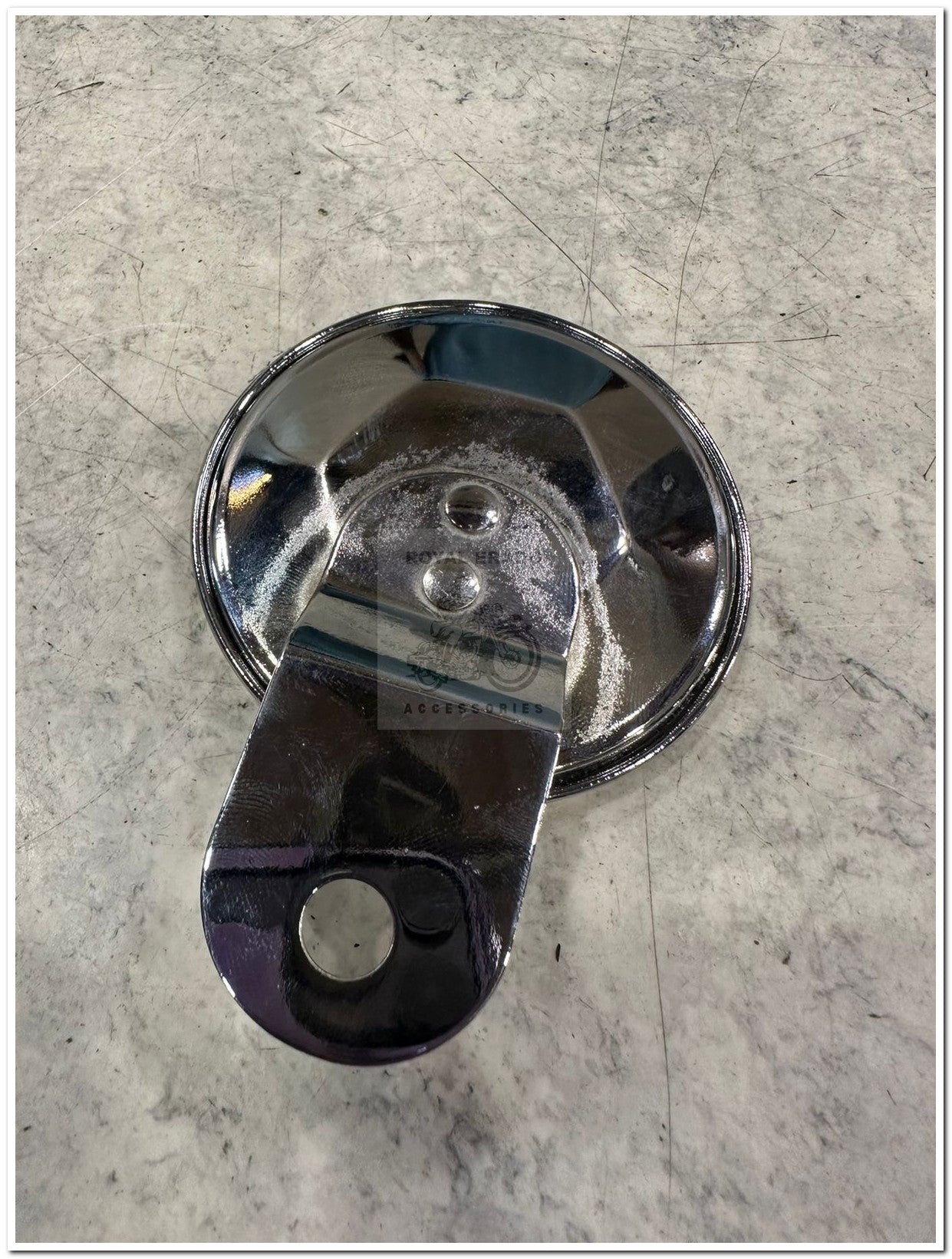 Royal Enfield chromed token holder British tax tag holder with Glass with E sticker enfield sticker  for Royal Enfield vintage 1962 old model g2 , Classic Electra and Standard Battalion reborn classic