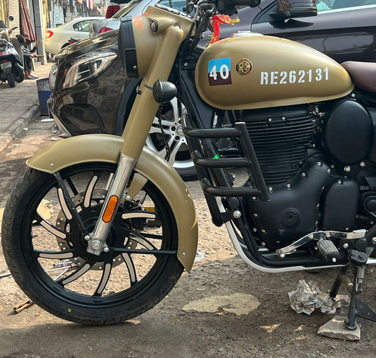 Pajero 10 spoke original type alloy for ROYAL ENFIELD REBORN CLASSIC & NEW STANDARD DOUBLE DISC.