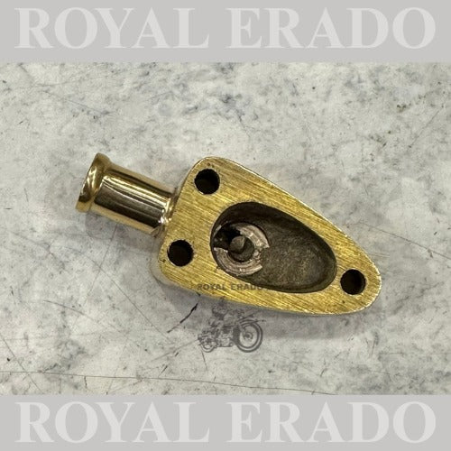 Customised Brass Breather Pipe Holder Compatible with Old Model Bullet Motorcycle