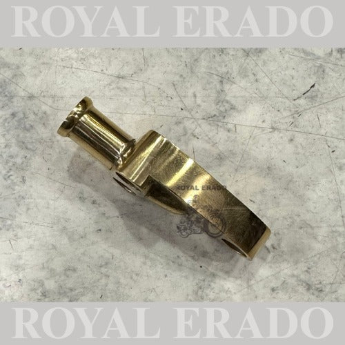 Customised Brass Breather Pipe Holder Compatible with Old Model Bullet Motorcycle