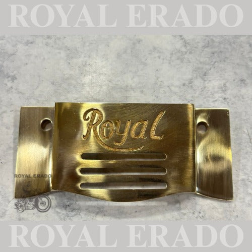 Royal Enfield Classic Electra Standard 2012 to 2020 model crown plate number plate in brass