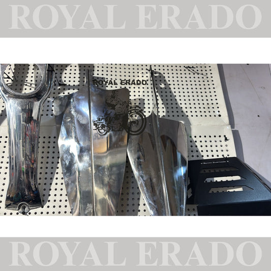 Wind deflector for Royal Enfield super meteor 650 in stainless steel one set means 2 peace's
