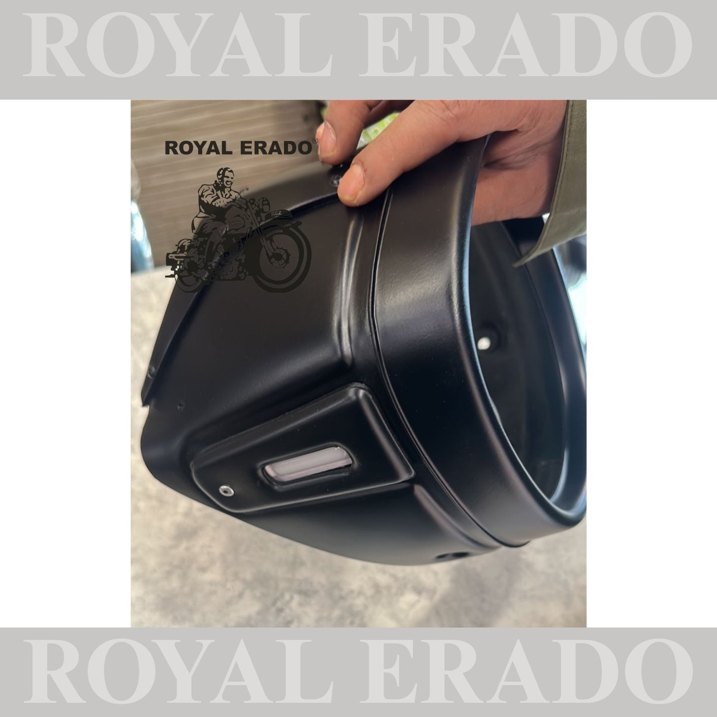 HEAD LIGHT MASK FOR ROYAL ENFIELD OLD CLASSIC , ELECTRA AND STANDARD