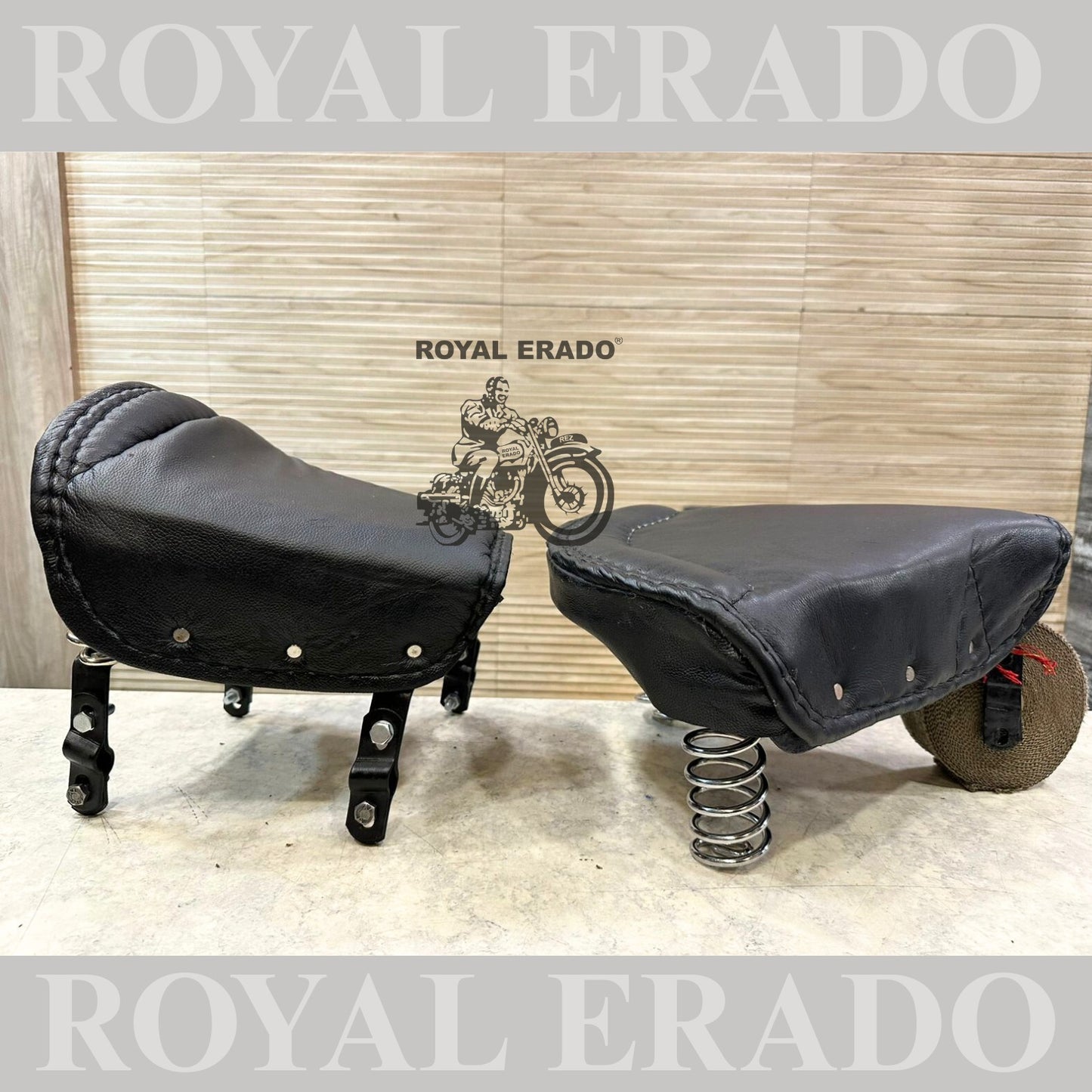 Royal Enfield vintage 1962 g2 old model front and rear seat with springs also can be fitted to bsa