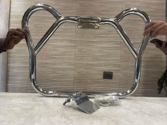 Military leg guard leg guard in chrome for Royal Enfield 1962 old model g2 , Classic Electra and Standard