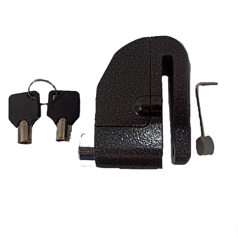 UNIVERSAL Heavy Duty DISC LOCK WITH ALARM Disc Brake Anti Theft 7mm Pi ...