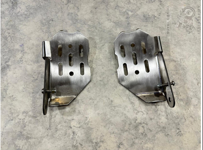 Royal enfield continnetal gt 650 and interceptor 650 footrest footpad in stainless steel