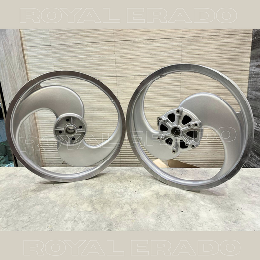 PAJERO 2 Spokes Broad S designed Alloy Wheel for STANDARD ABS Royal-Enfield Bullet X 350CC, Electra, Thunderbird 2010 model